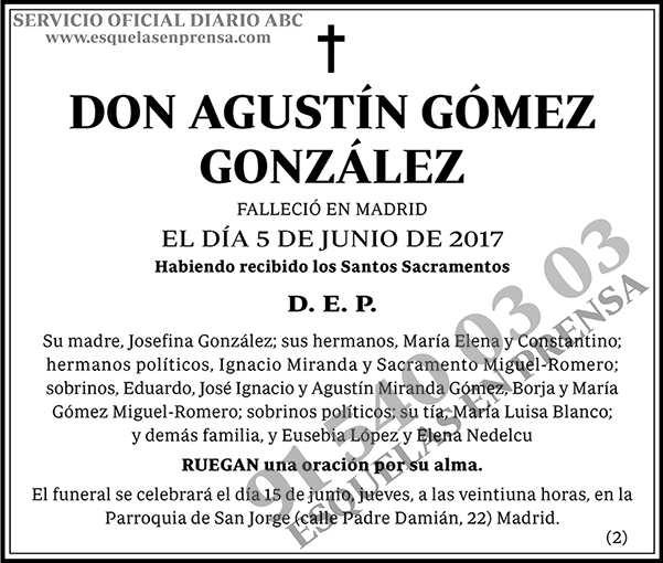Agustín Gómez González